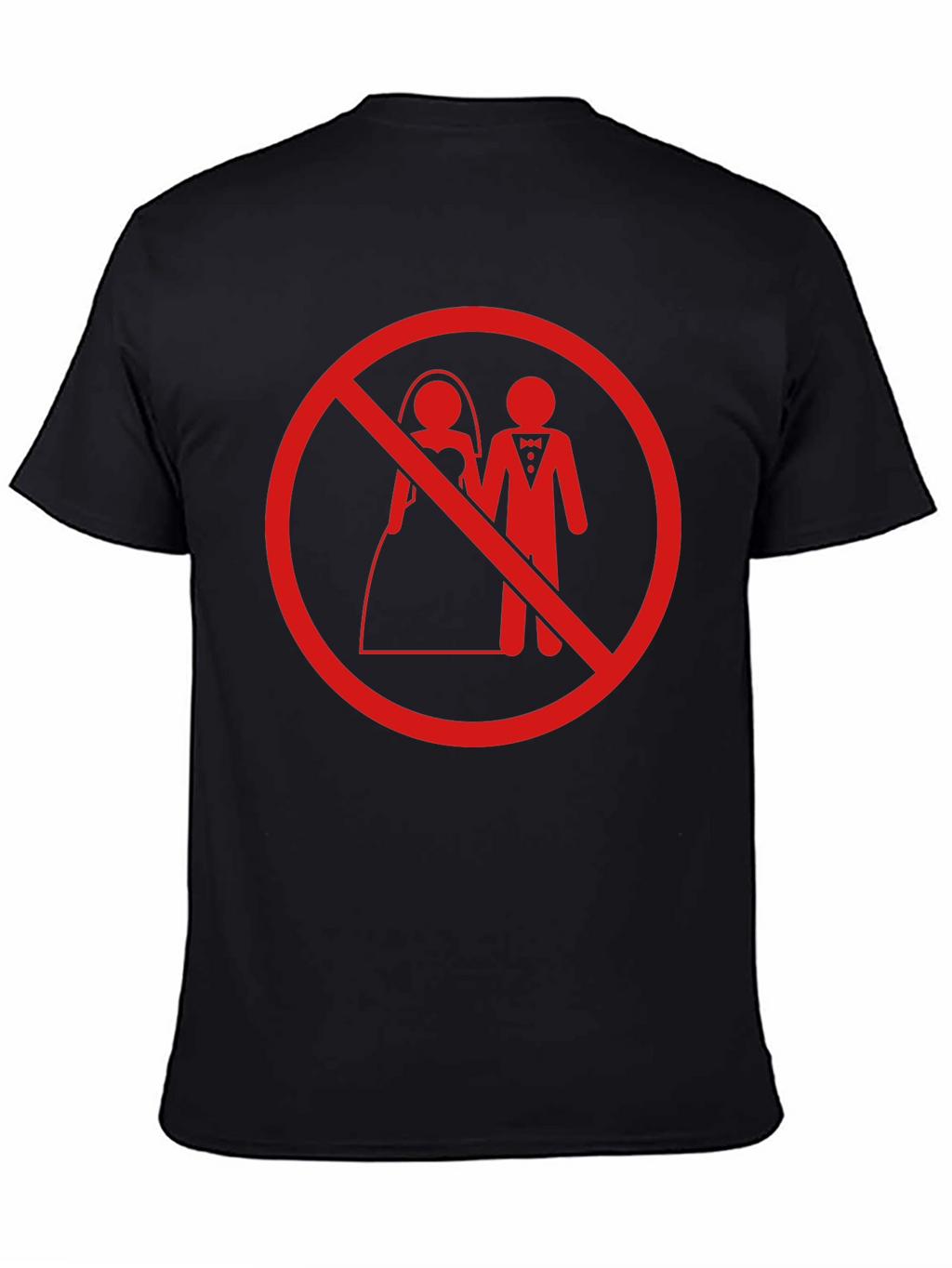 No Wedding T-Shirt - Anti Marriage Humor Tee