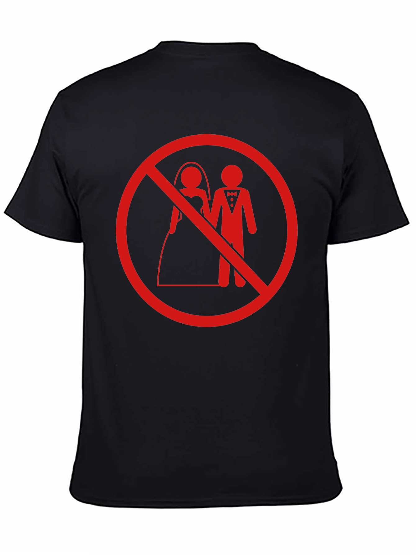 No Wedding T-Shirt - Anti Marriage Humor Tee
