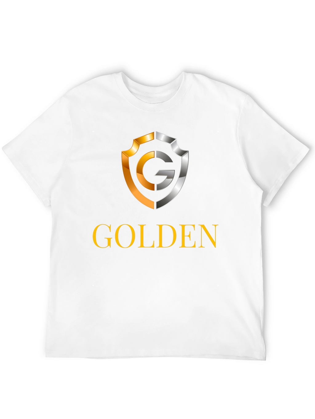Golden Logo Black T-Shirt