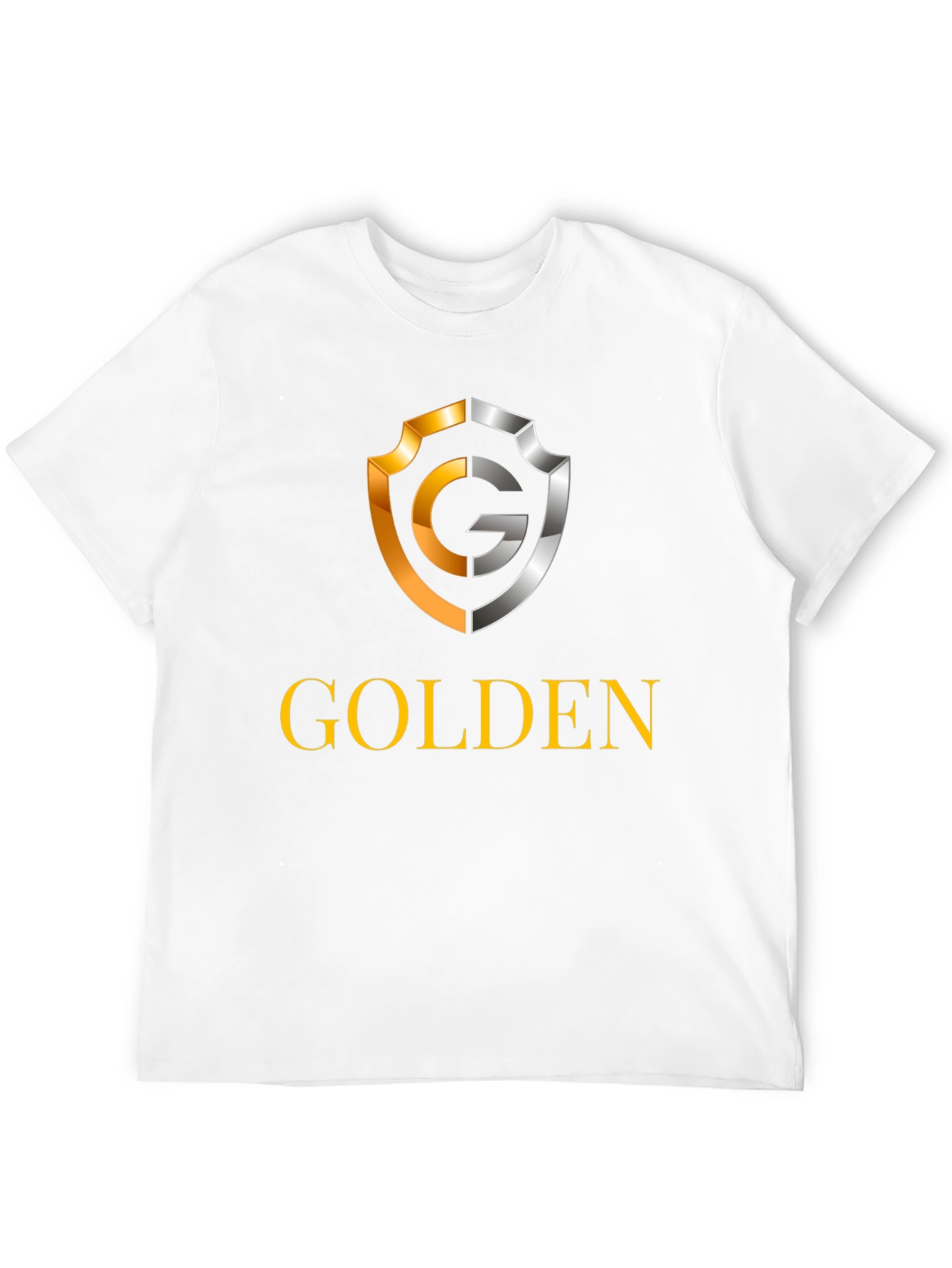 Golden Logo Black T-Shirt