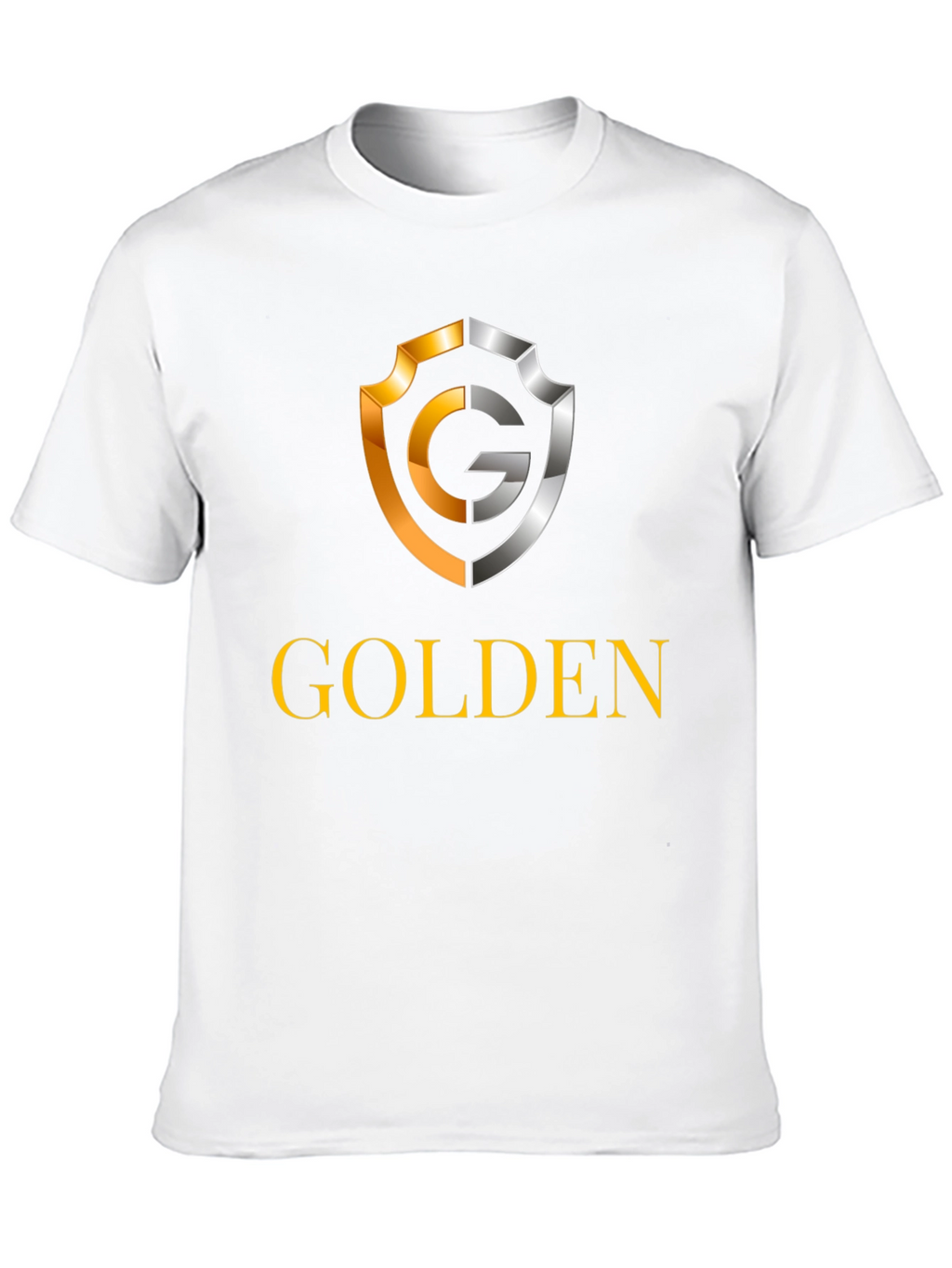 Golden Logo Black T-Shirt