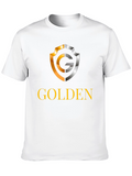 Golden Logo Black T-Shirt