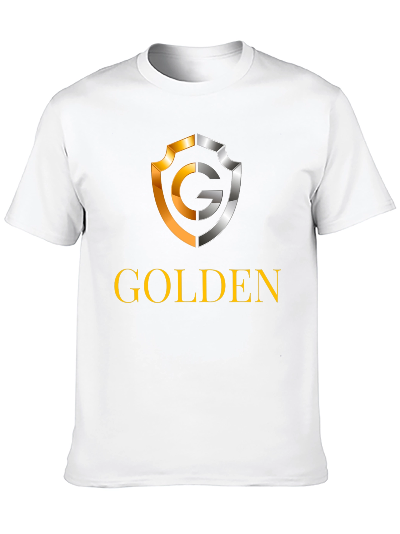Golden Logo Black T-Shirt