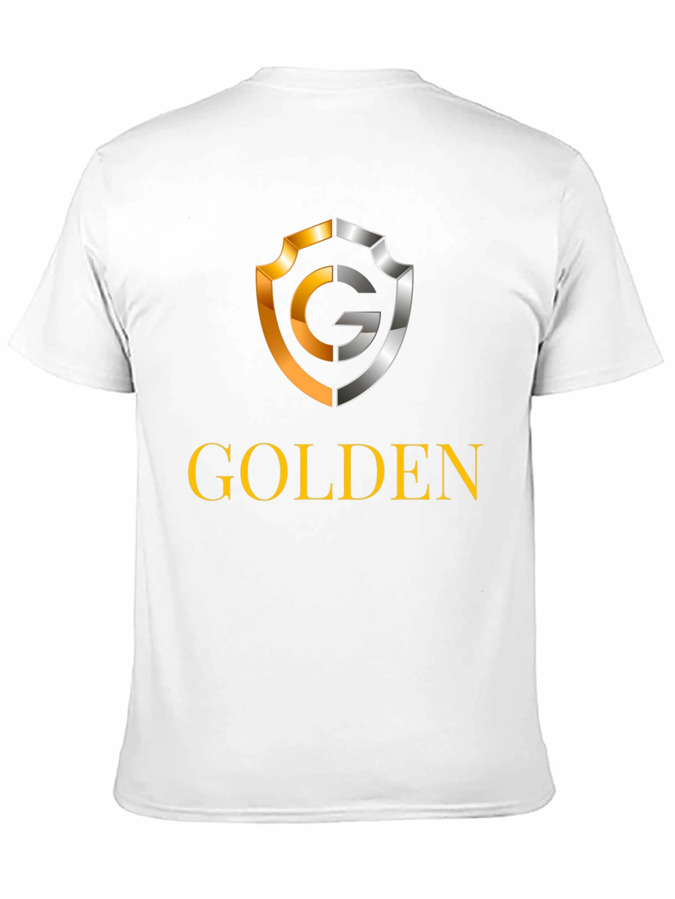 Golden Logo Black T-Shirt