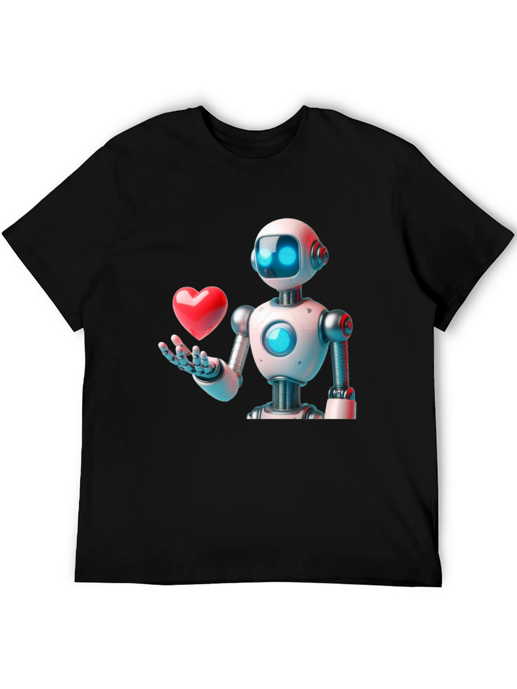 Robot Love Graphic T-Shirt - Modern Design