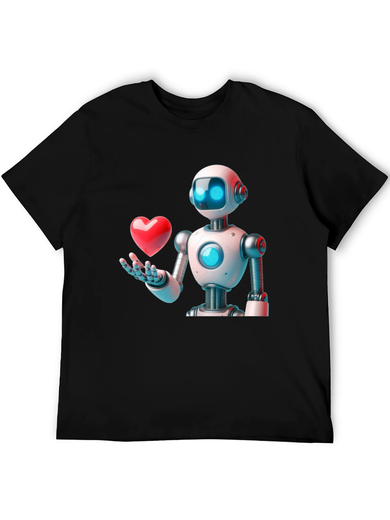 Robot Love Graphic T-Shirt - Modern Design