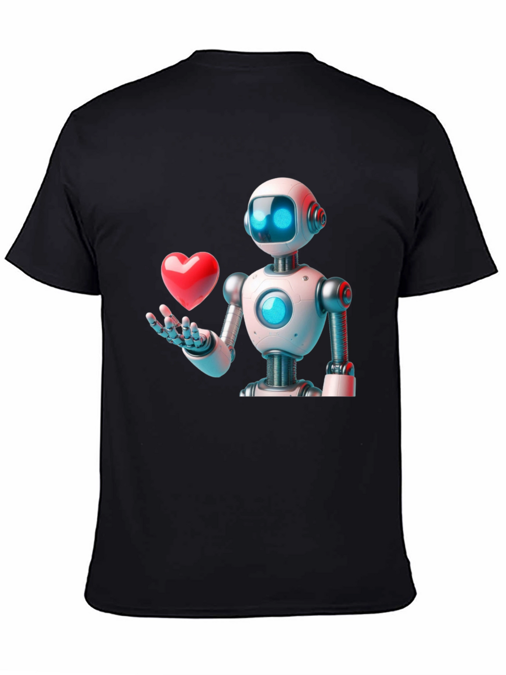 Robot Love Graphic T-Shirt - Modern Design