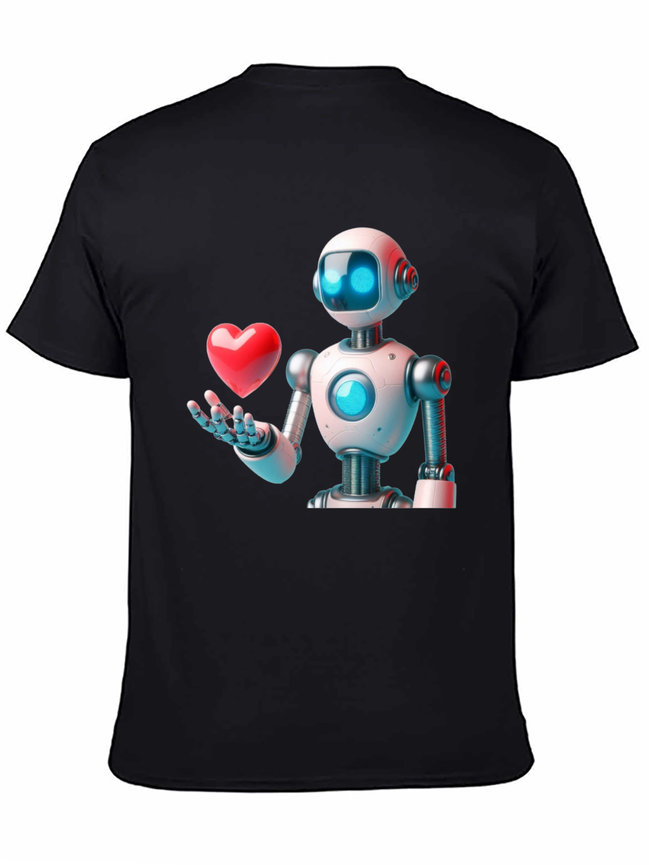 Robot Love Graphic T-Shirt - Modern Design
