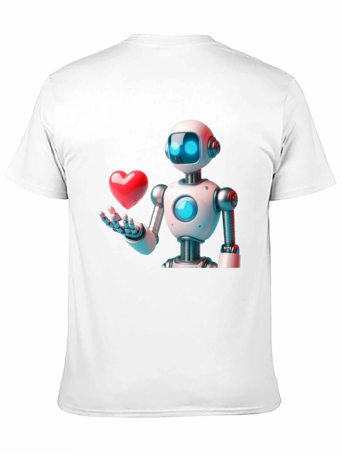 Robot Love Graphic T-Shirt - Modern Design
