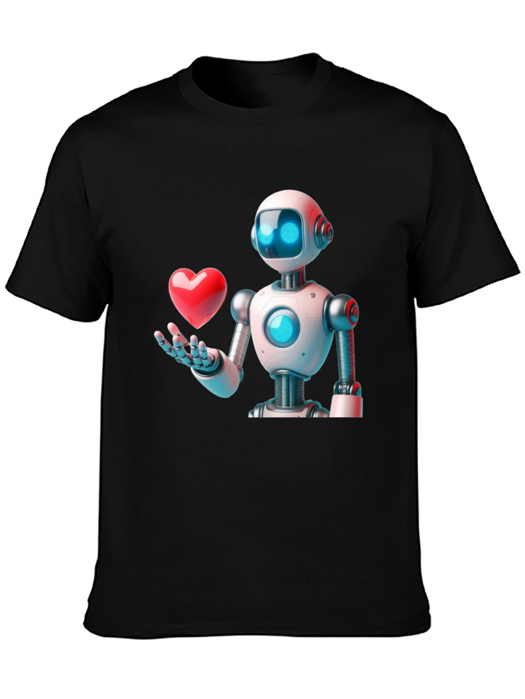 Robot Love Graphic T-Shirt - Modern Design