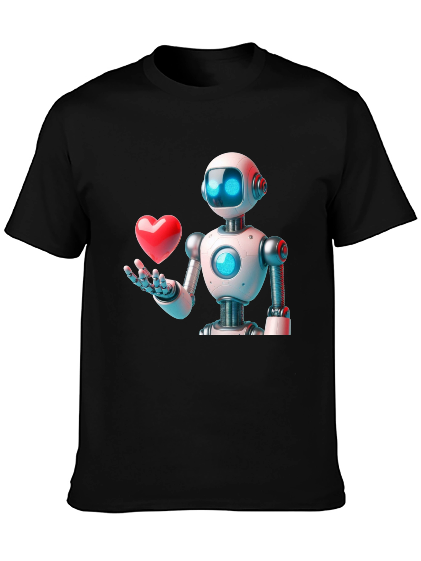 Robot Love Graphic T-Shirt - Modern Design