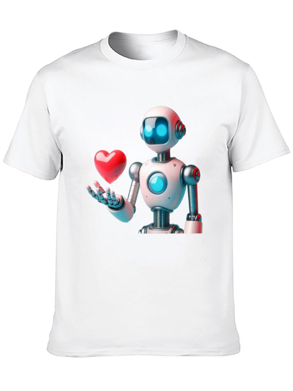 Robot Love Graphic T-Shirt - Modern Design