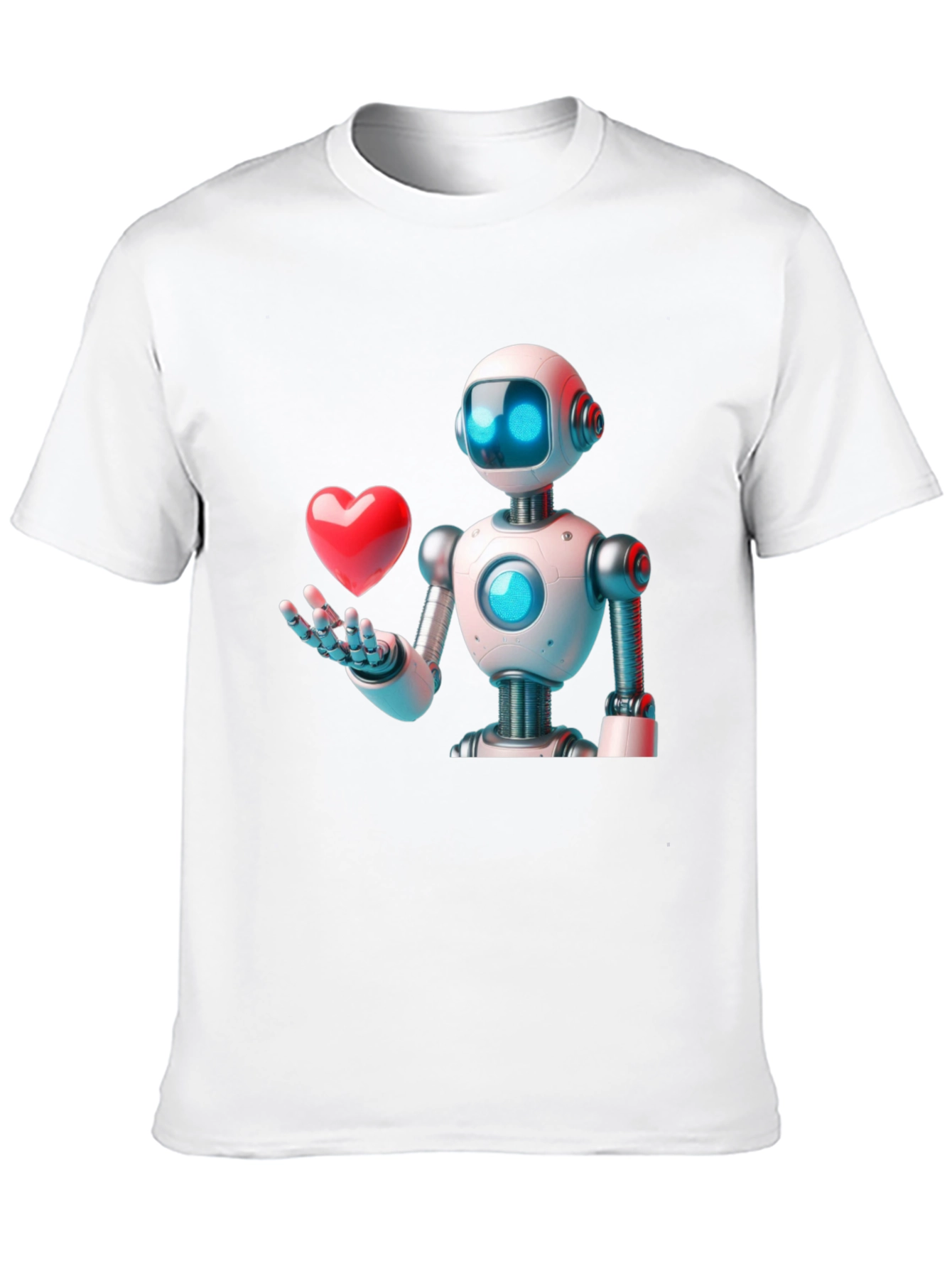 Robot Love Graphic T-Shirt - Modern Design