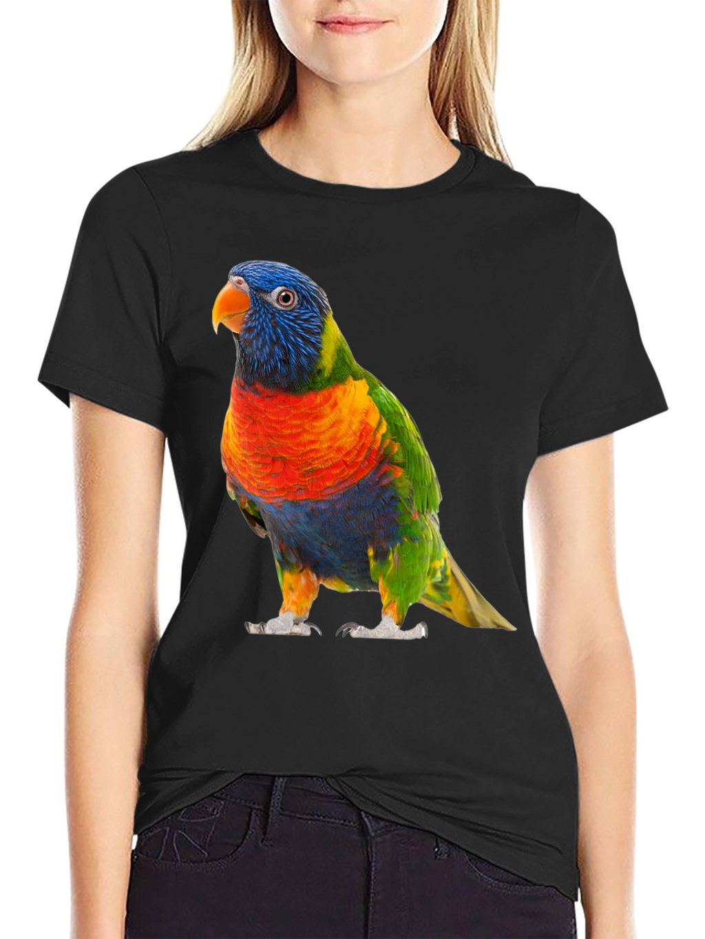 Vibrant Lorikeet Bird Graphic T-Shirt