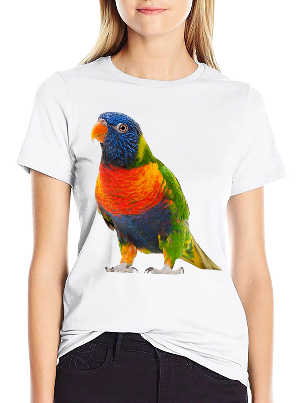 Vibrant Lorikeet Bird Graphic T-Shirt