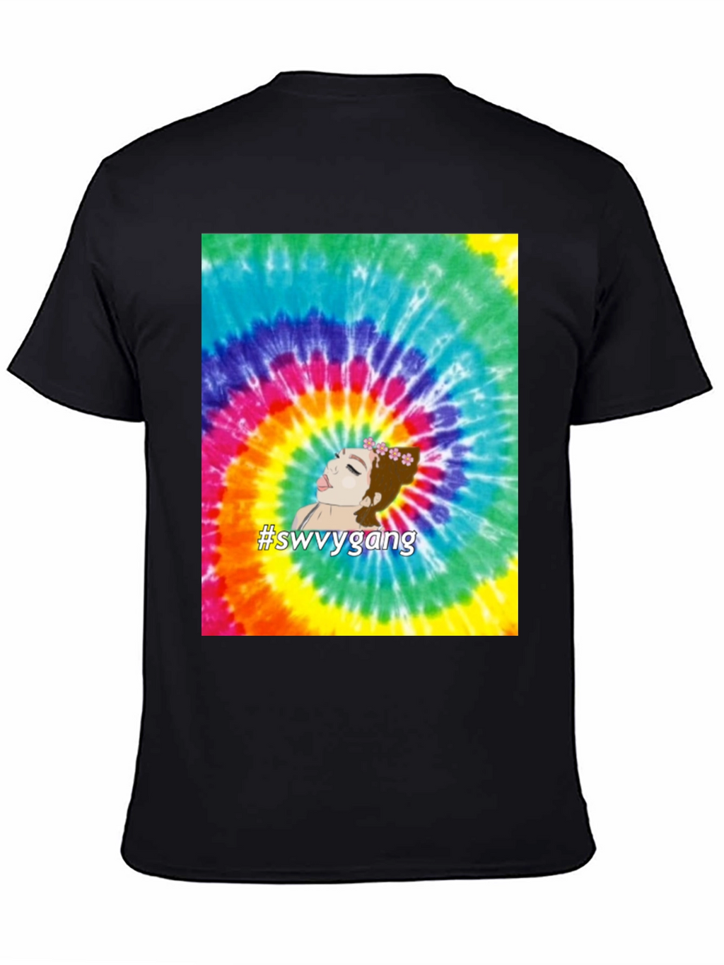 Tie-Dye Swvygang Graphic Tee - Casual Comfort