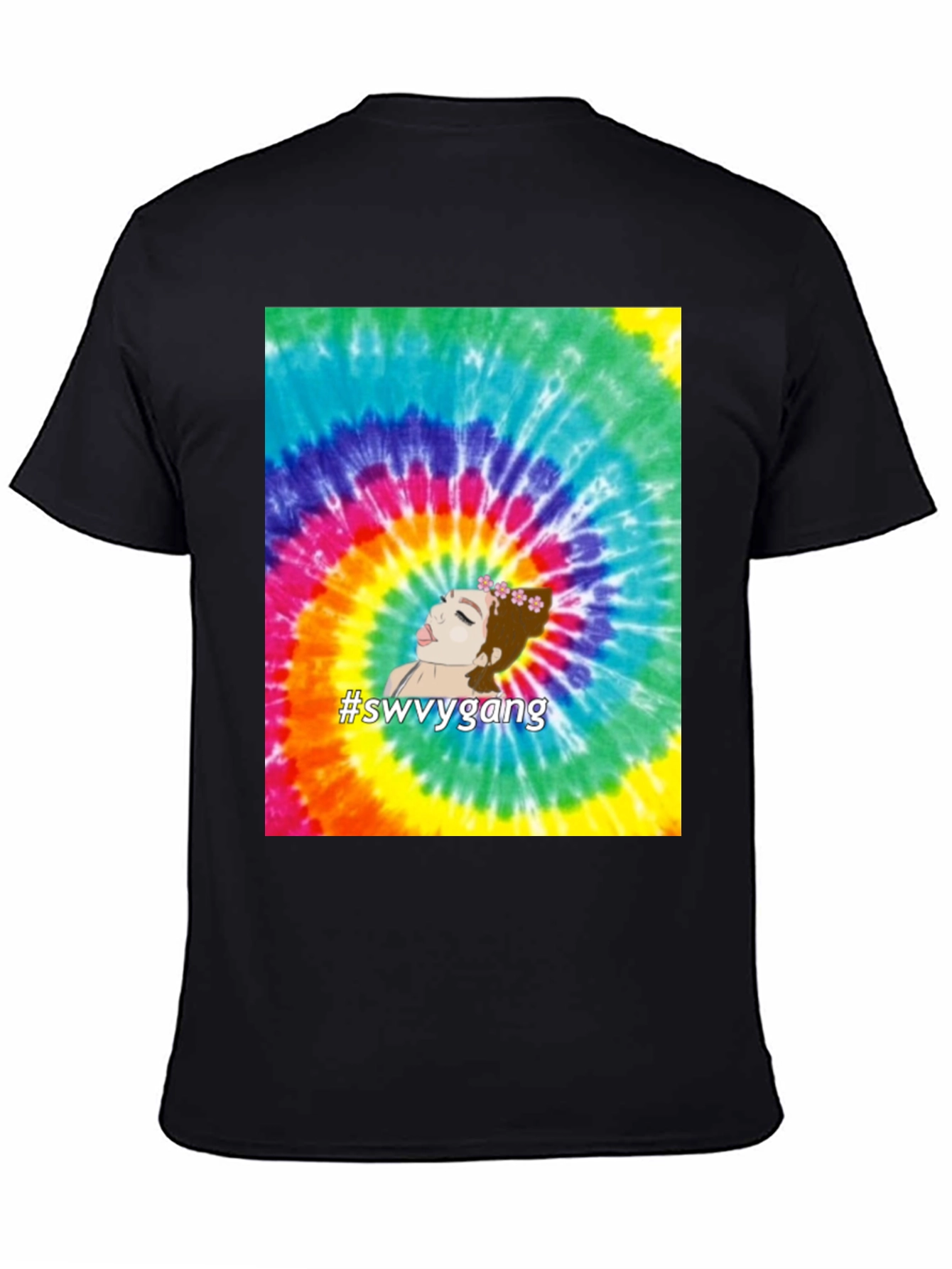 Tie-Dye Swvygang Graphic Tee - Casual Comfort