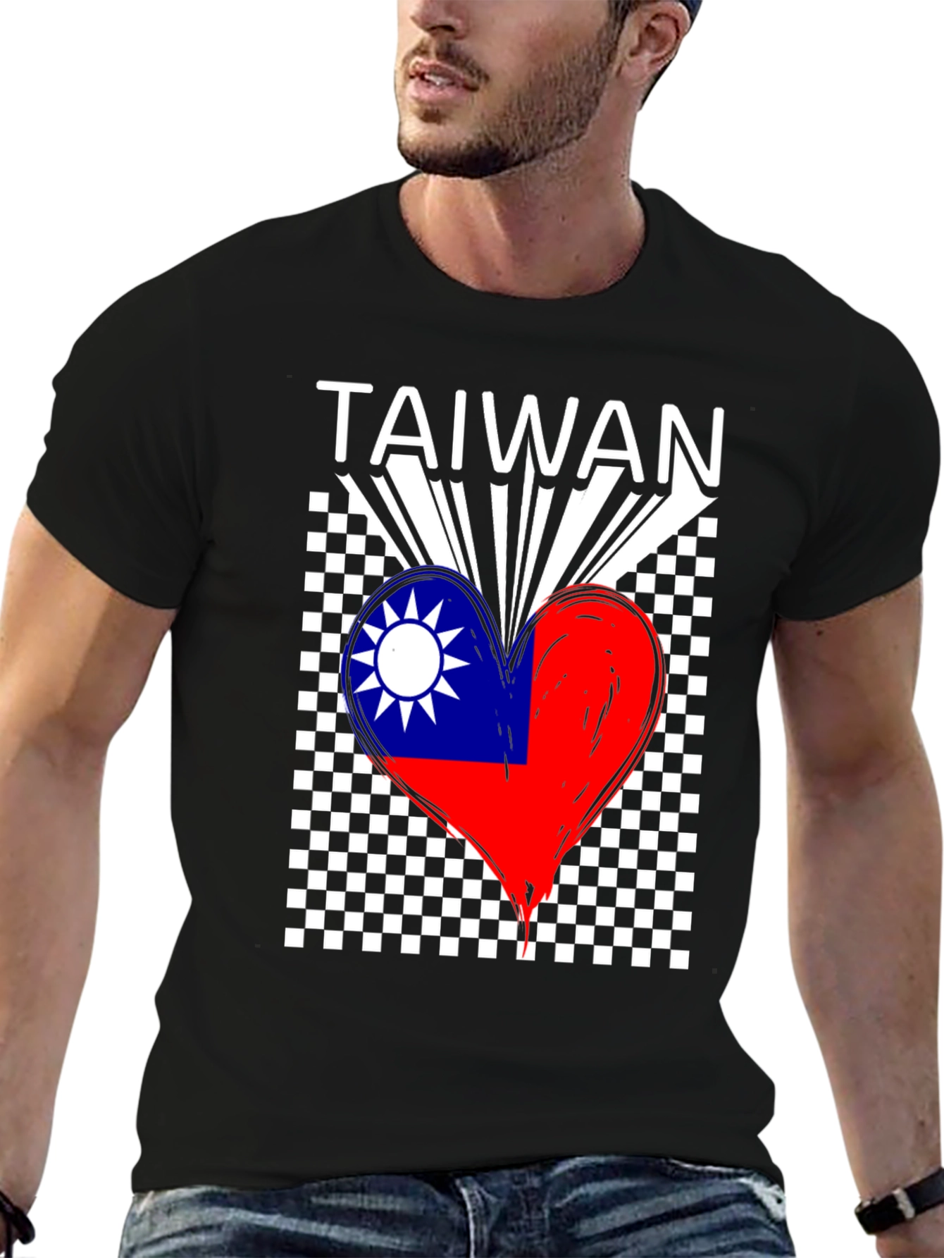 Taiwan Flag Heart T-Shirt - Love Taiwan Tee