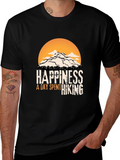 Hiking Adventure T-Shirt - Happiness Is Hiking Design