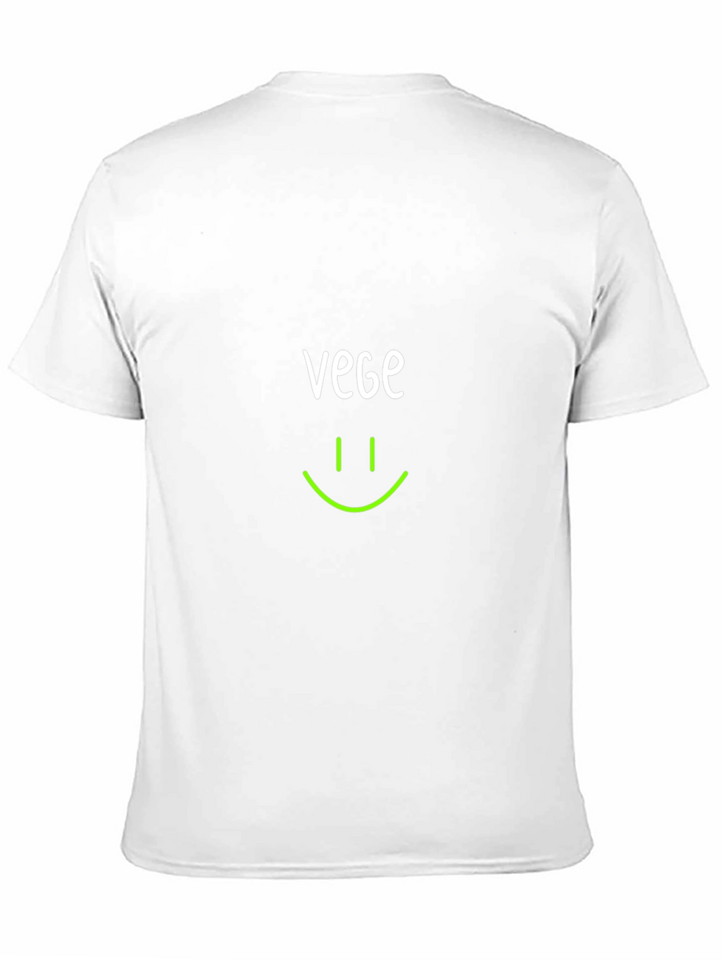 Vegan Smile T-Shirt -  Black Crew Neck