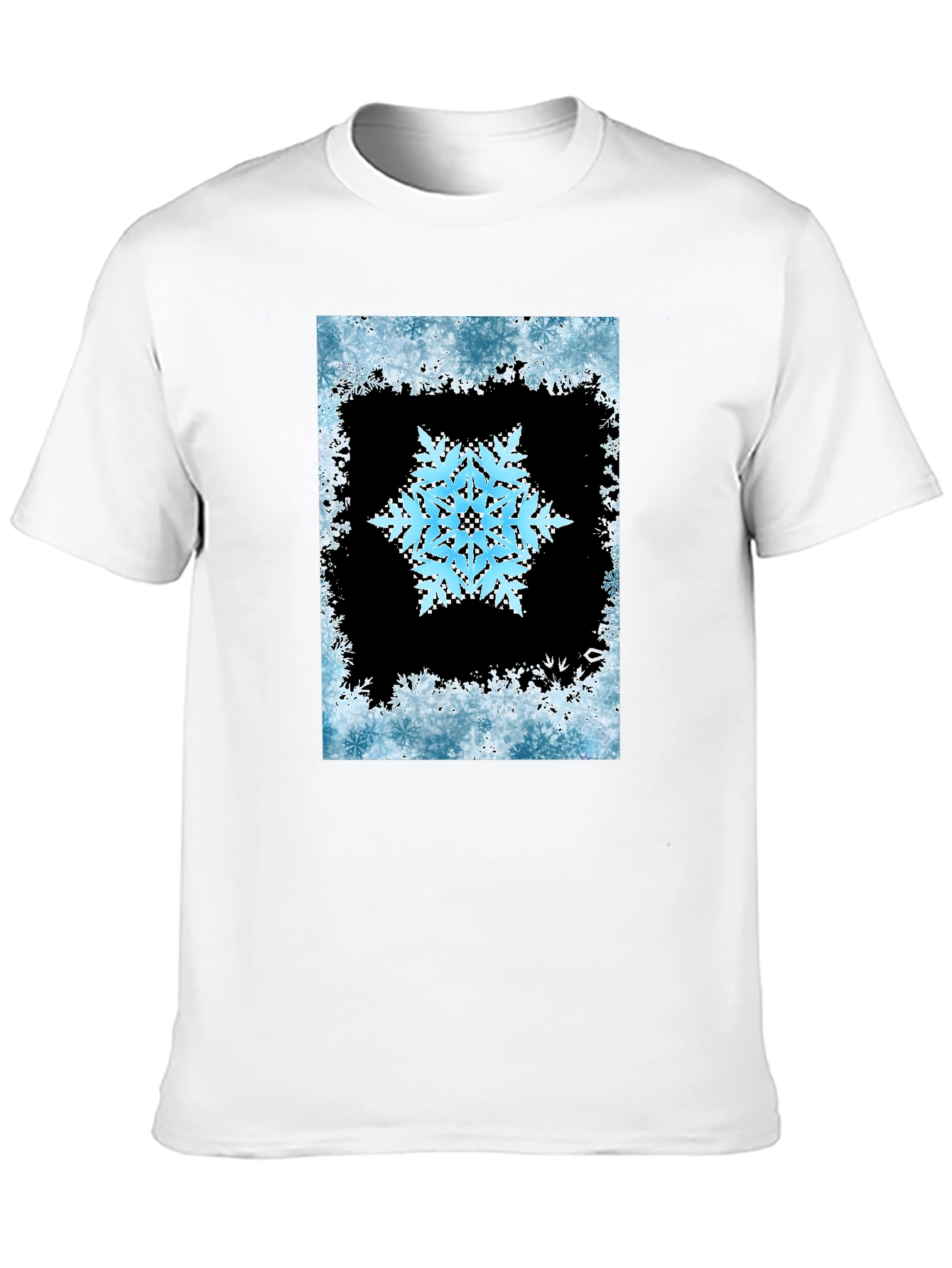 Snowflake Graphic Black T-Shirt