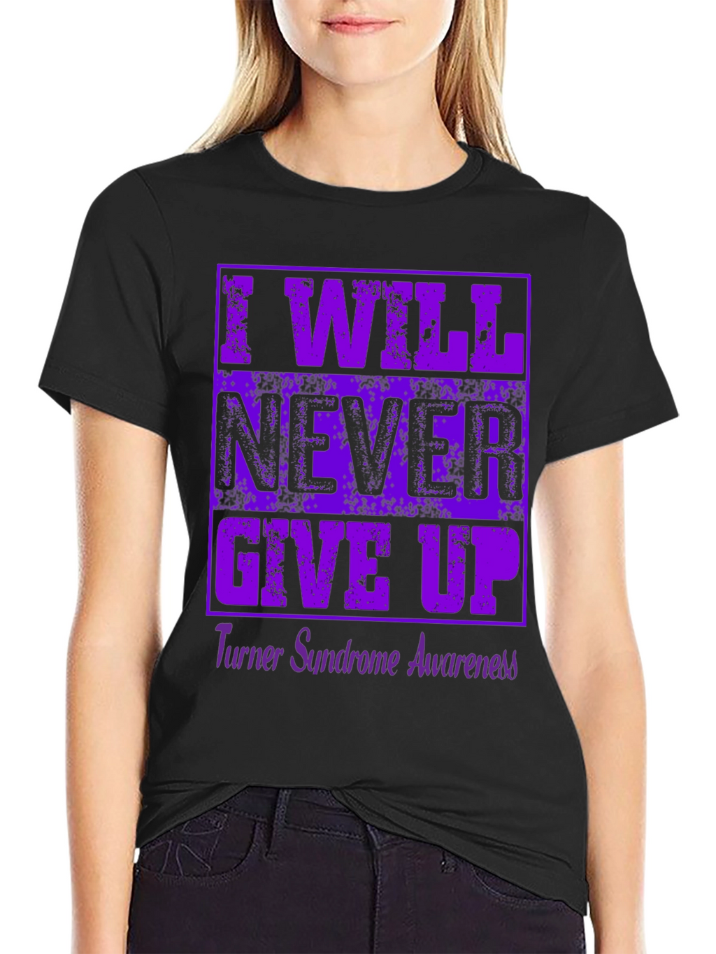 I Will Never Give Up Awareness T-Shirt