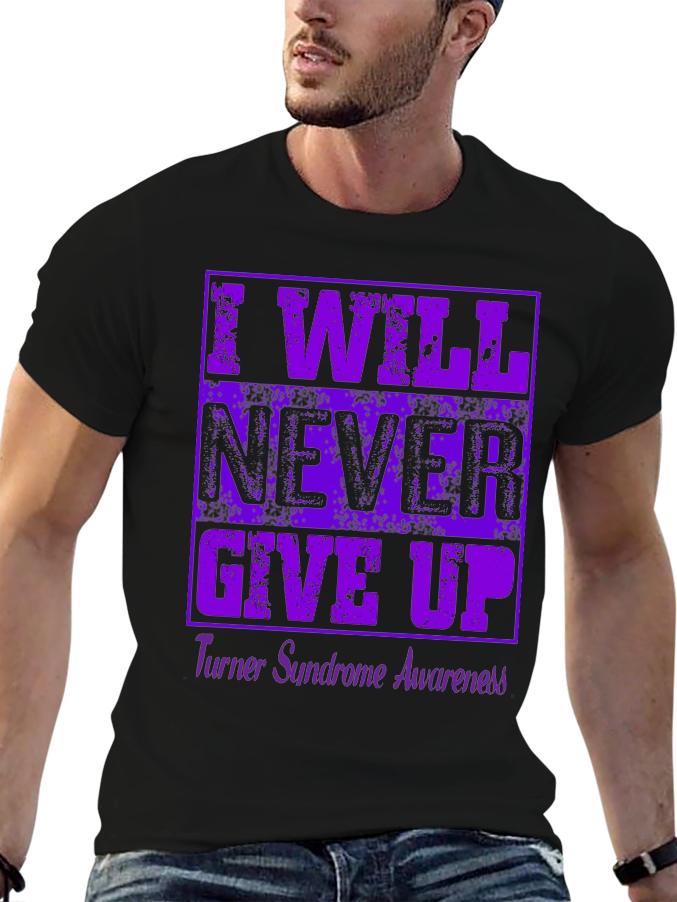 I Will Never Give Up Awareness T-Shirt