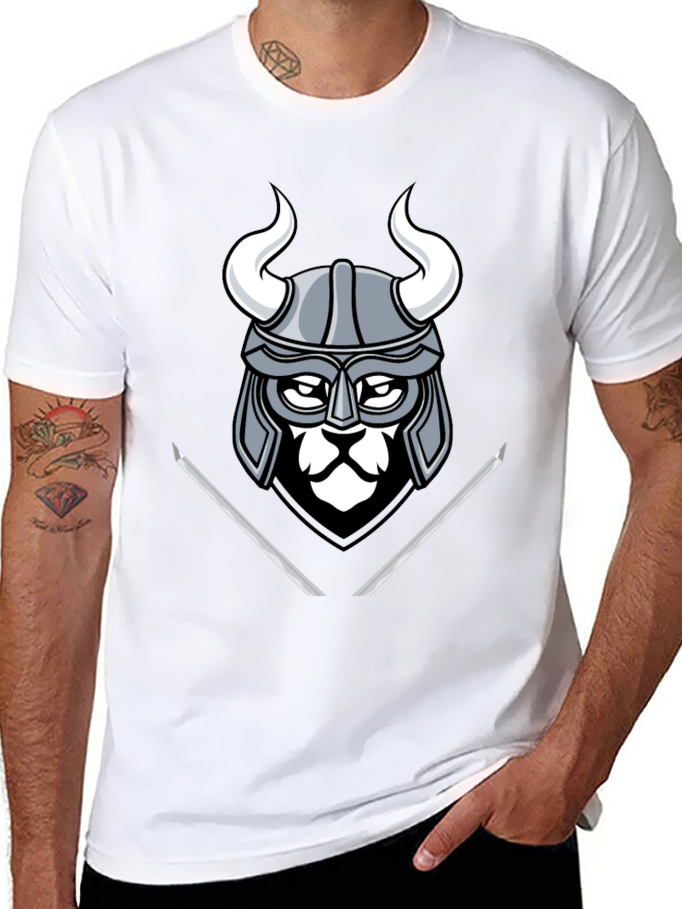 Viking Warrior Graphic Tee - Mens Black T-Shirt