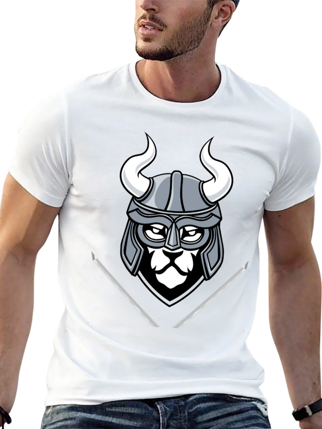 Viking Warrior Graphic Tee - Mens Black T-Shirt