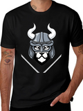 Viking Warrior Graphic Tee - Mens Black T-Shirt