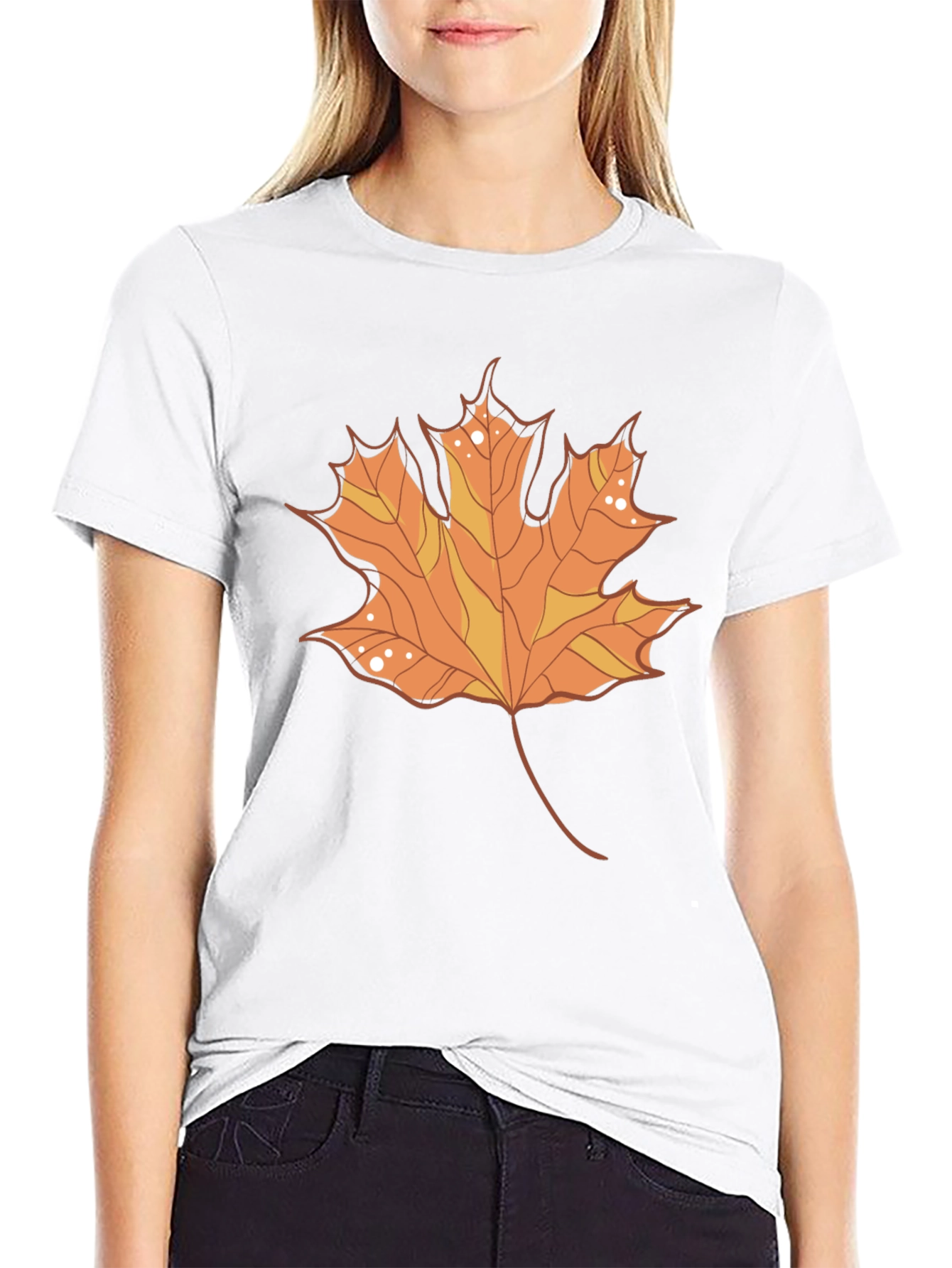 Autumn Leaf Graphic T-Shirt - Stylish Fall Fashion
