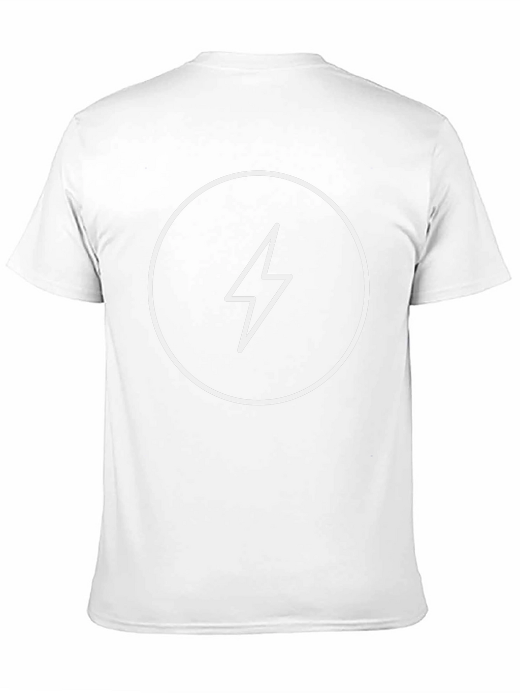 Modern Lightning Bolt Graphic Tee - Black