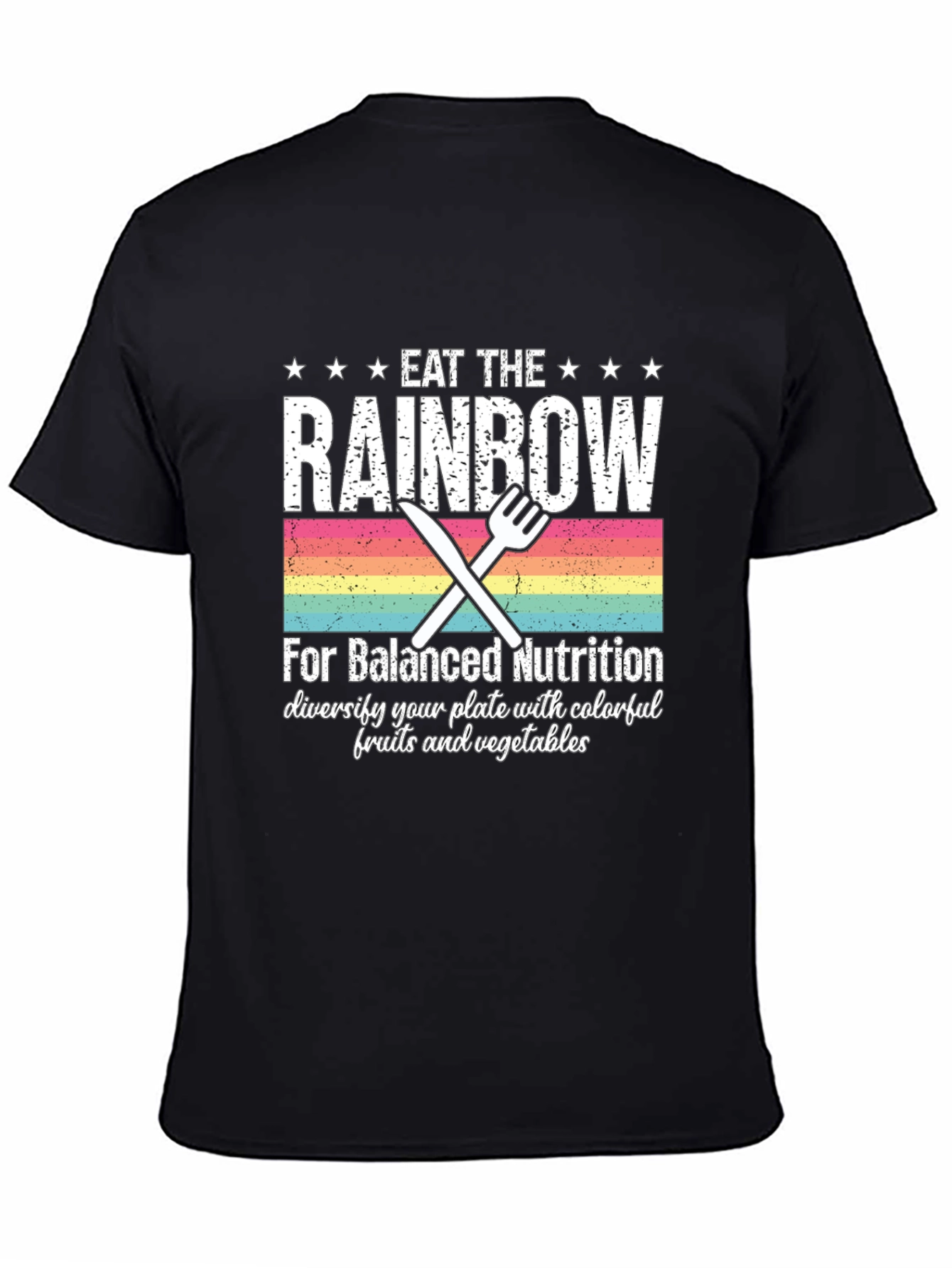 Eat the Rainbow T-Shirt - Balanced Nutrition Tee