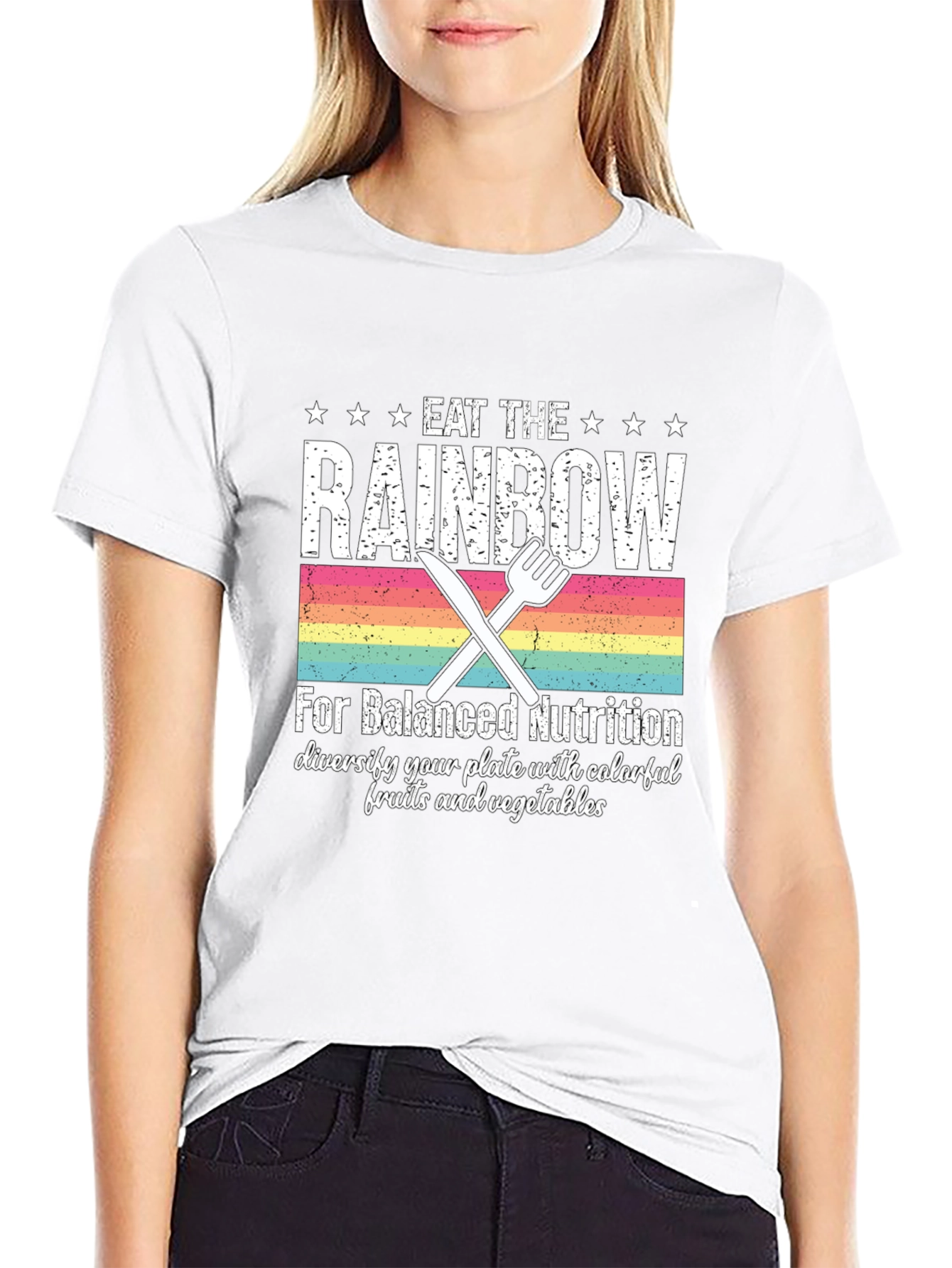 Eat the Rainbow T-Shirt - Balanced Nutrition Tee