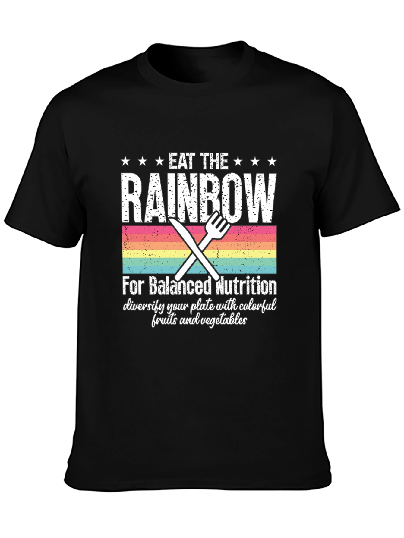 Eat the Rainbow T-Shirt - Balanced Nutrition Tee