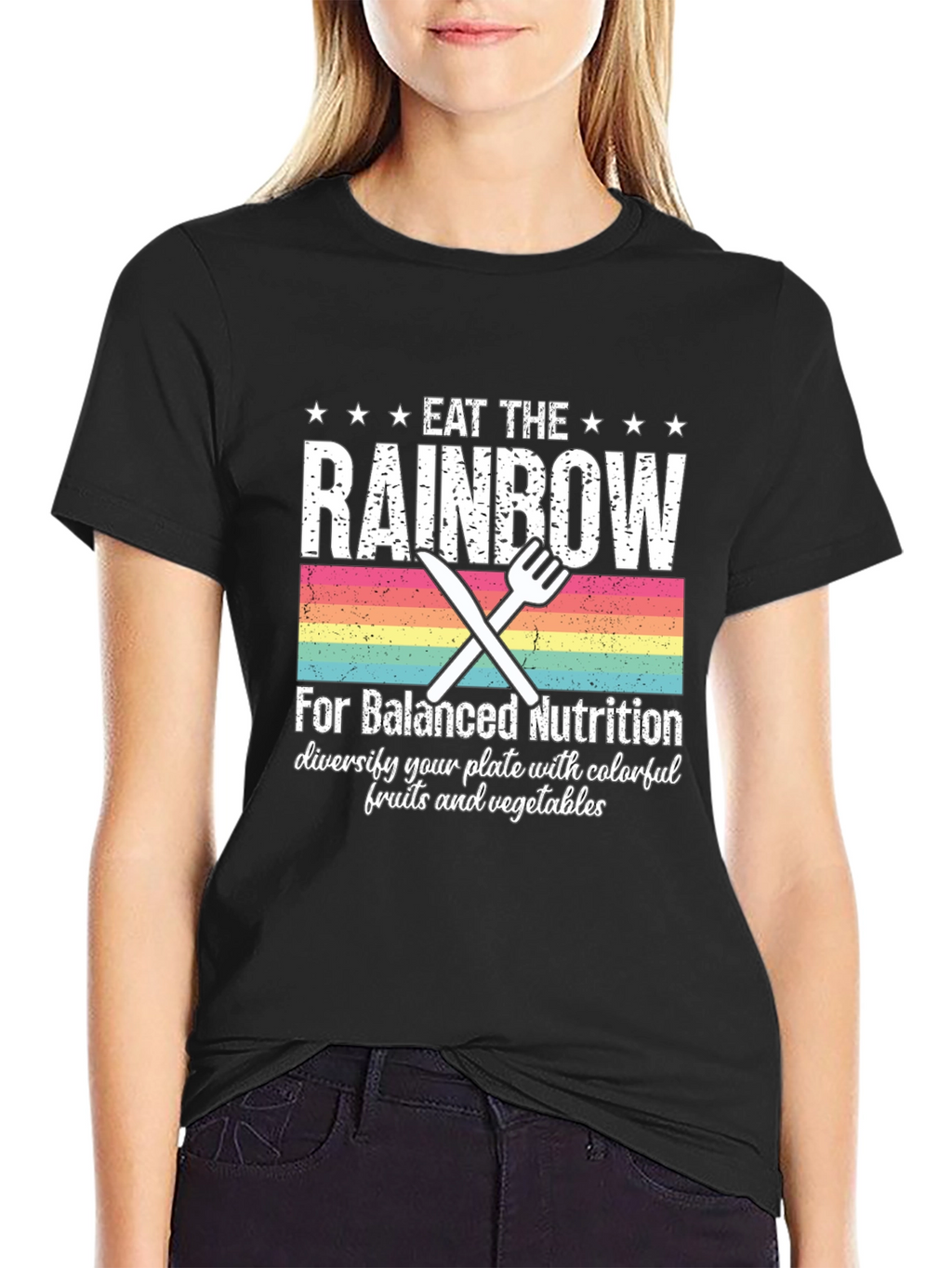 Eat the Rainbow T-Shirt - Balanced Nutrition Tee