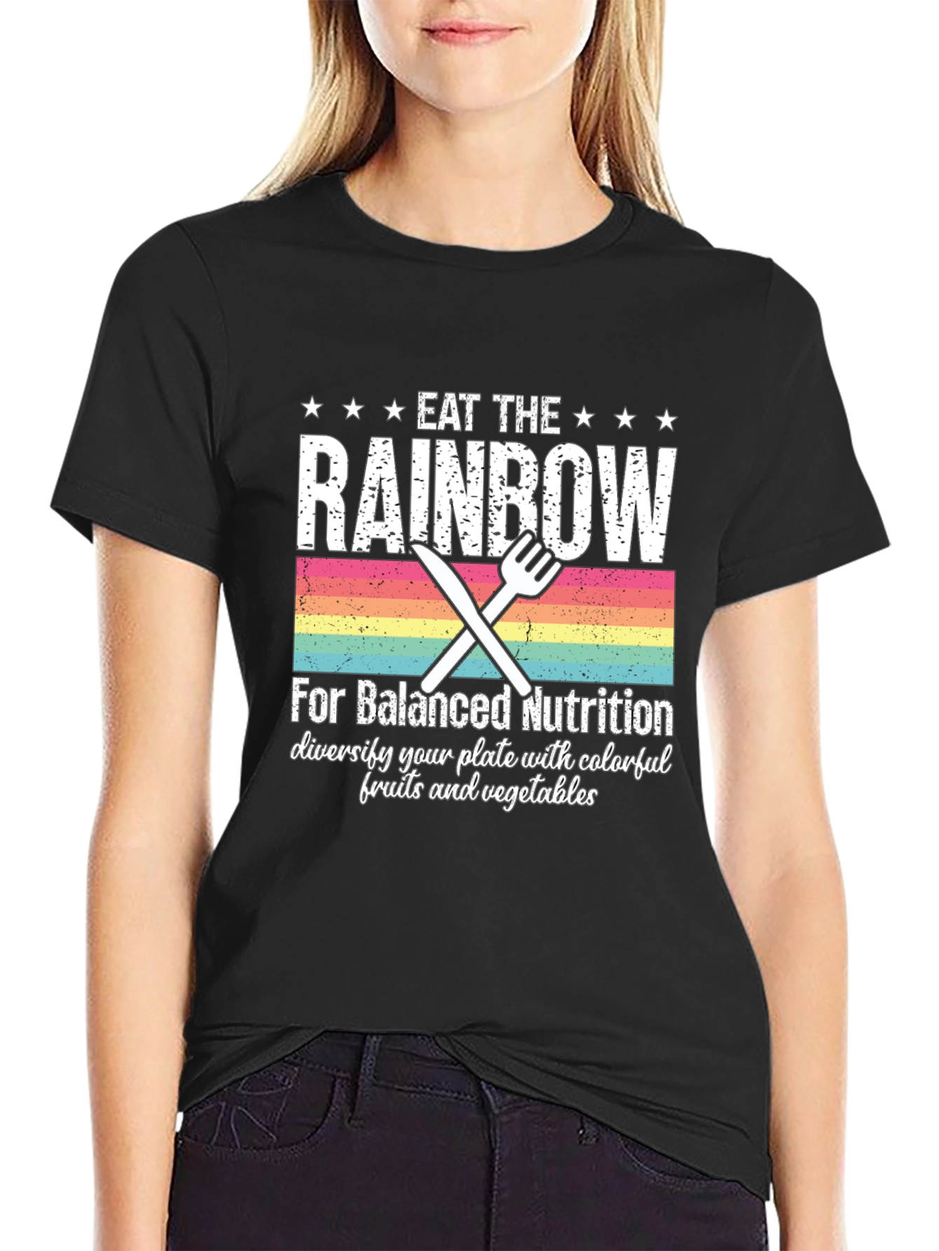 Eat the Rainbow T-Shirt - Balanced Nutrition Tee