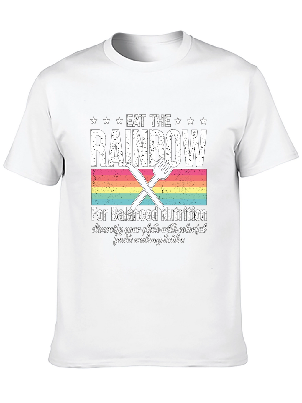 Eat the Rainbow T-Shirt - Balanced Nutrition Tee