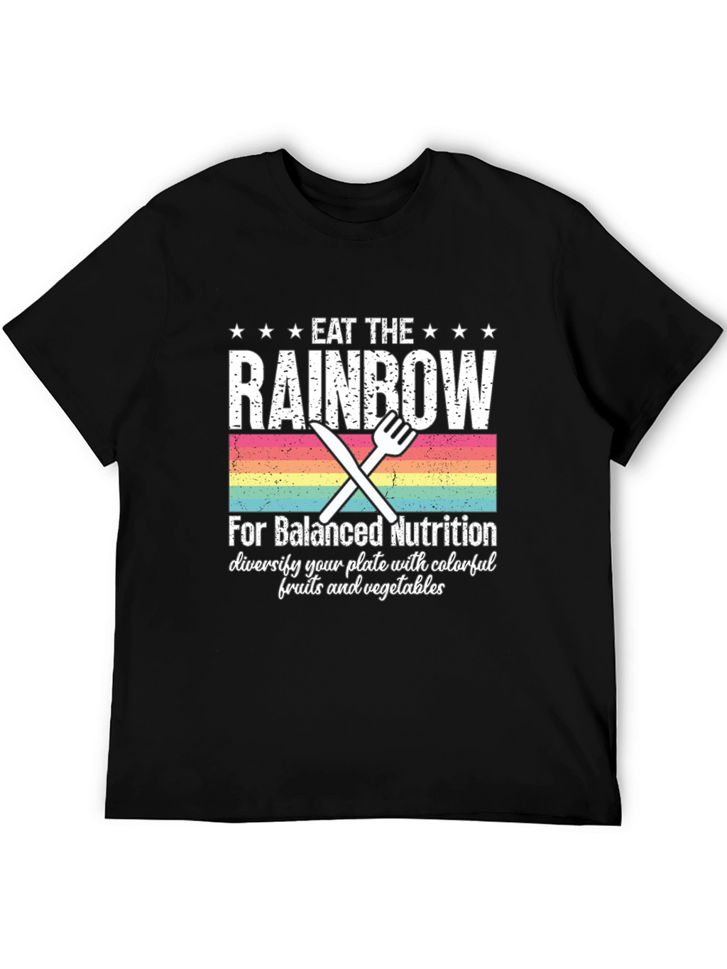 Eat the Rainbow T-Shirt - Balanced Nutrition Tee