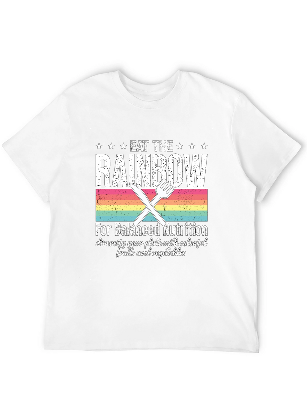 Eat the Rainbow T-Shirt - Balanced Nutrition Tee