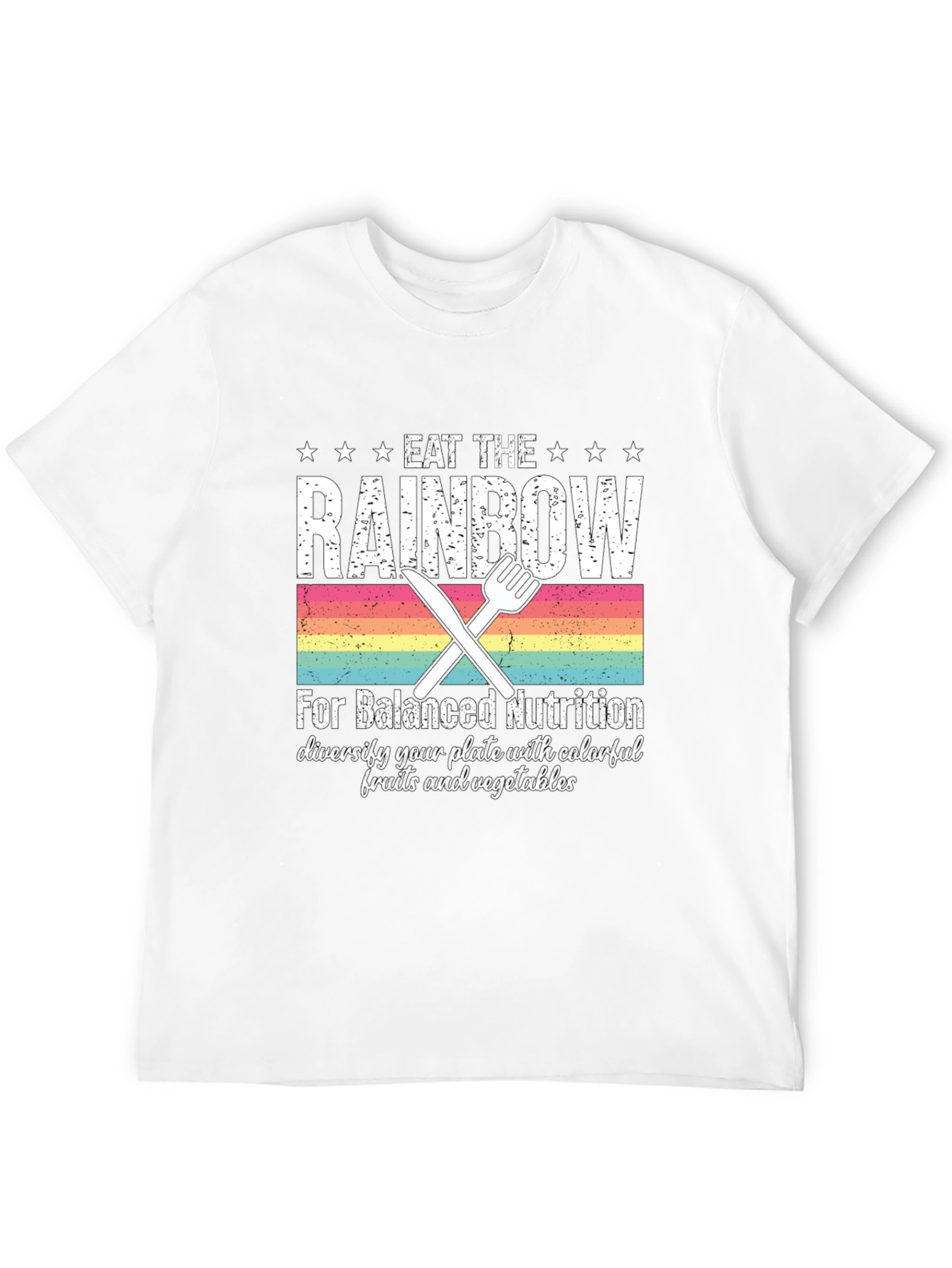 Eat the Rainbow T-Shirt - Balanced Nutrition Tee