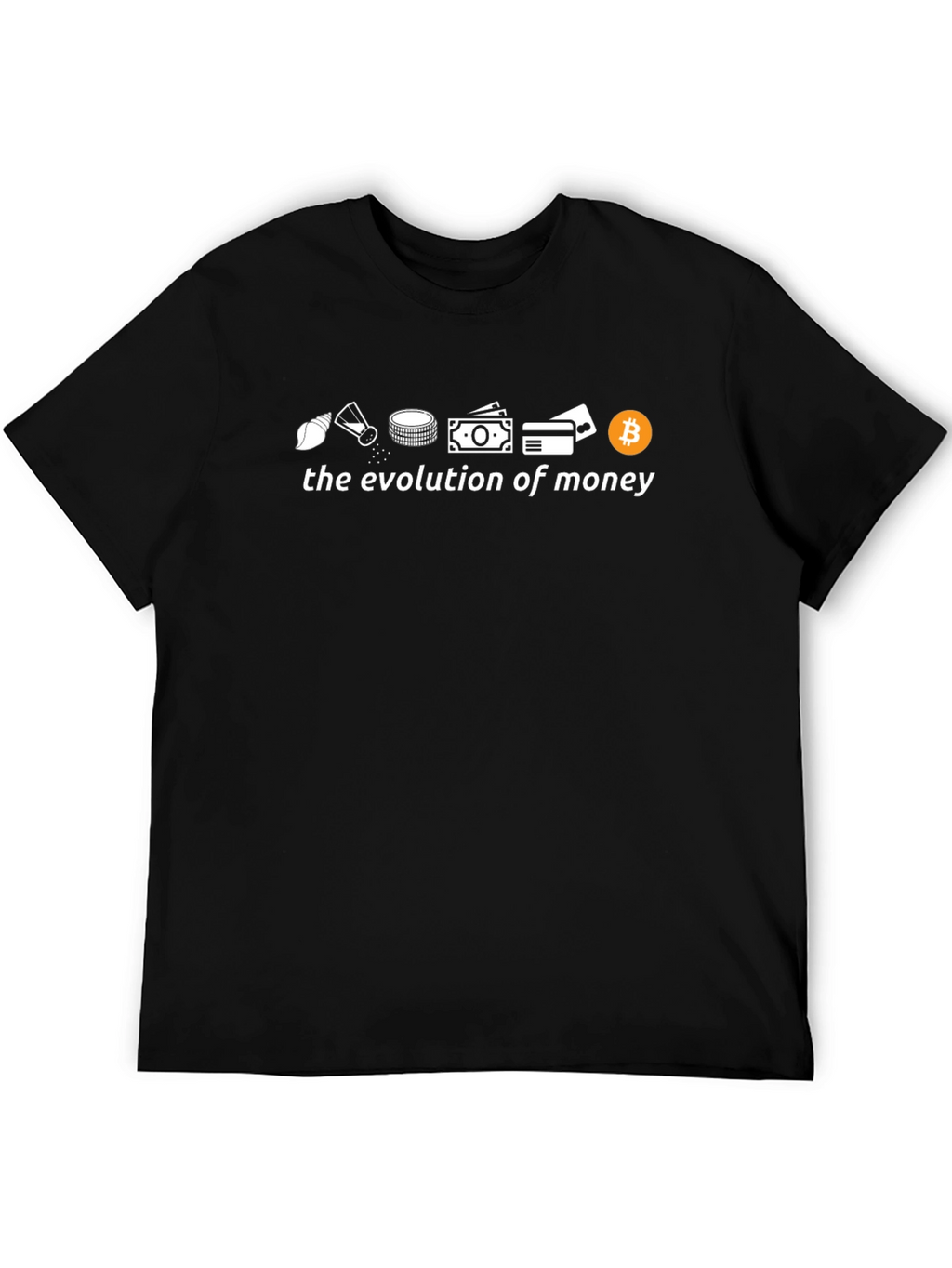 Evolution of Money Graphic T-Shirt - Bitcoin