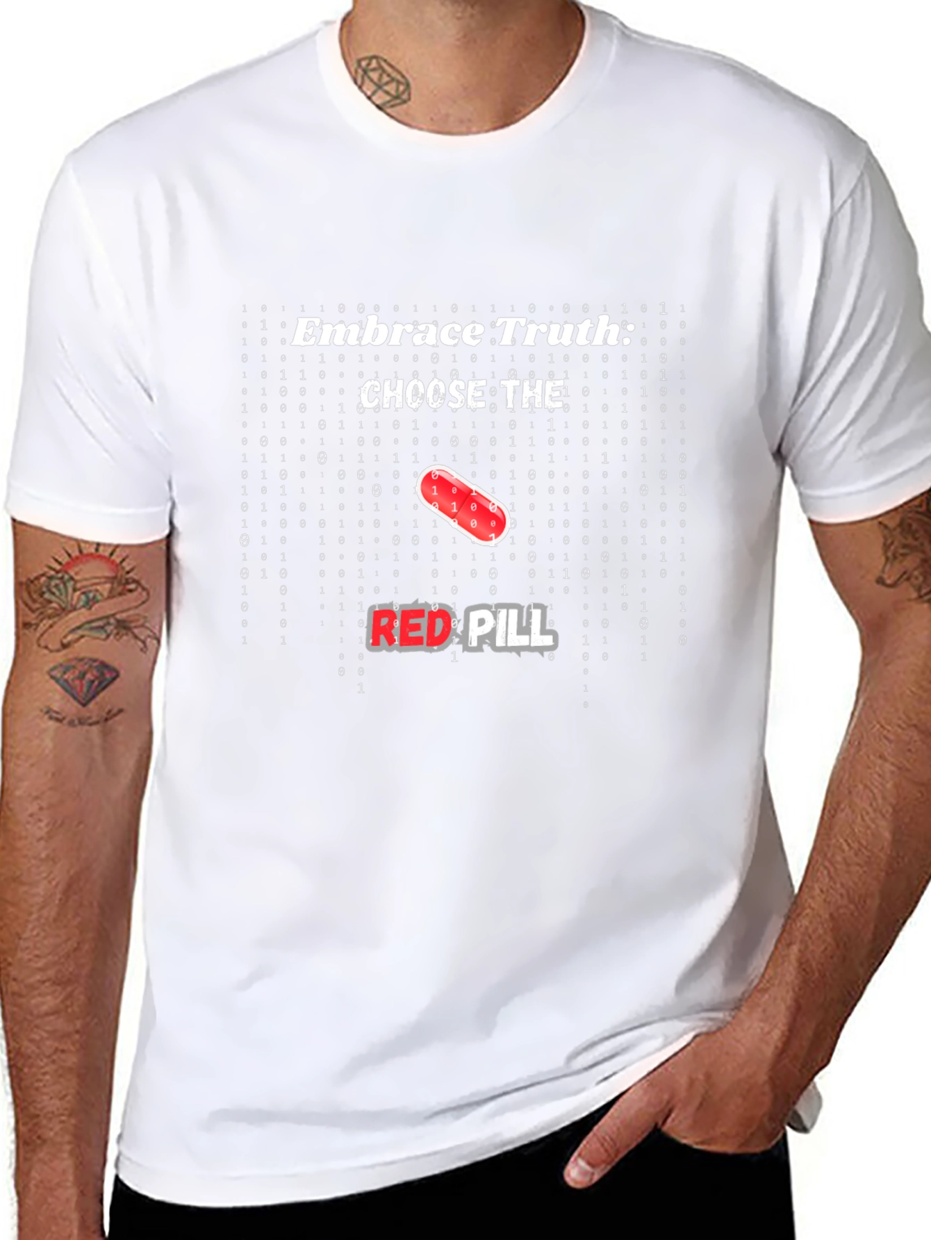 Embrace Truth Red Pill Graphic T-Shirt
