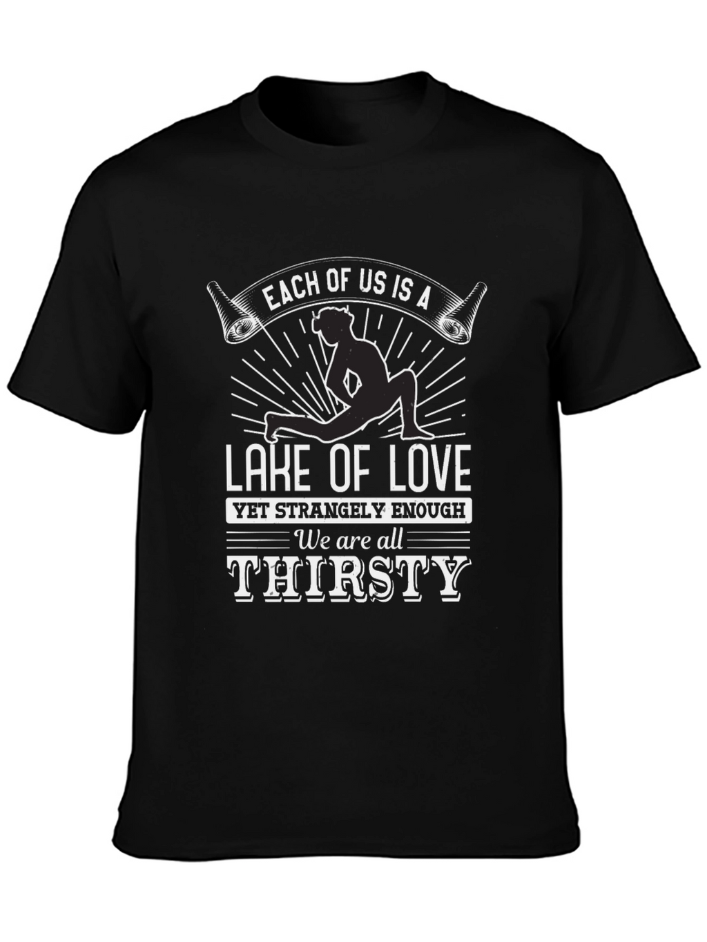 Lake of Love Graphic Tee - Unique Yoga Design