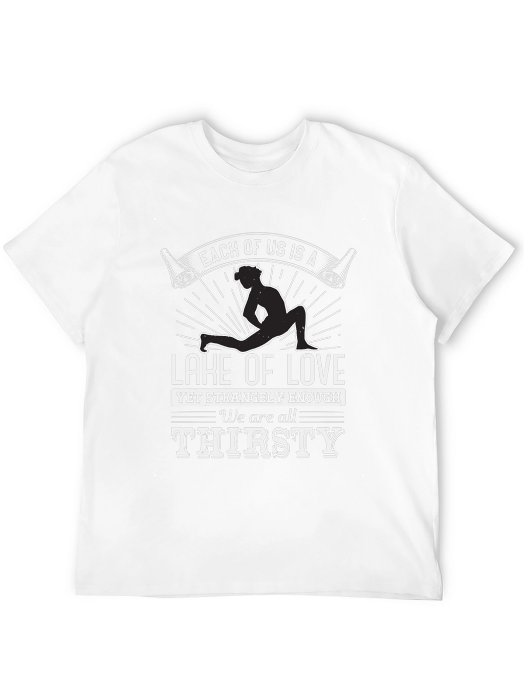 Lake of Love Graphic Tee - Unique Yoga Design