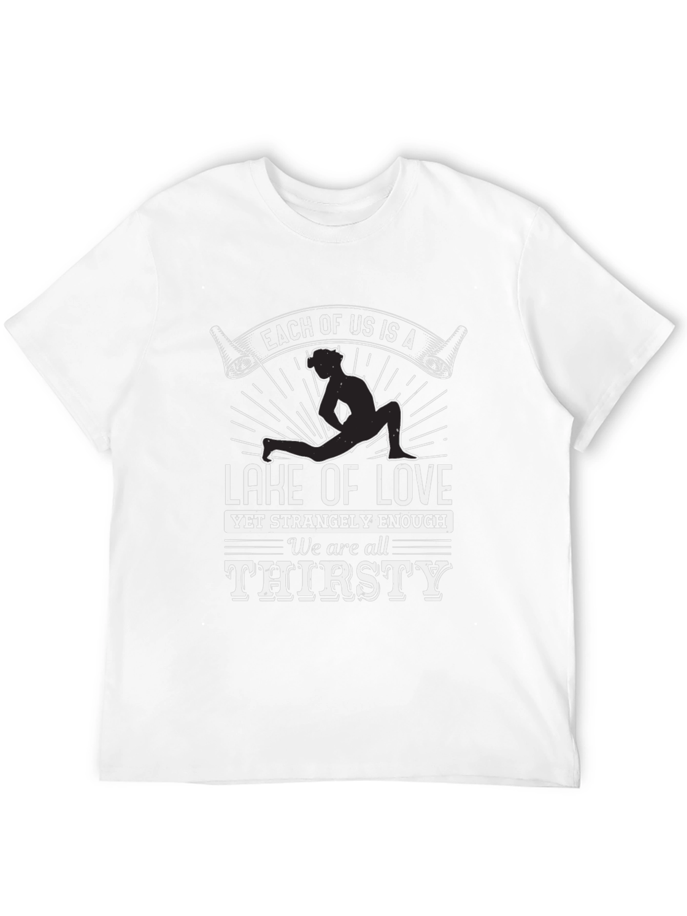 Lake of Love Graphic Tee - Unique Yoga Design