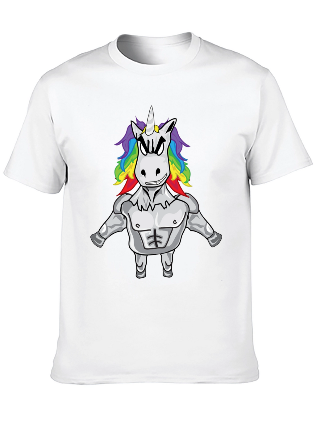 Unicorn Bodybuilder Black T-Shirt