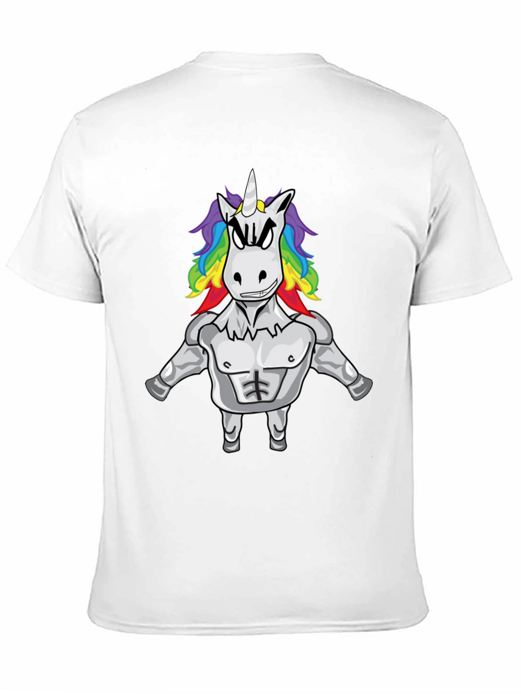 Unicorn Bodybuilder Black T-Shirt