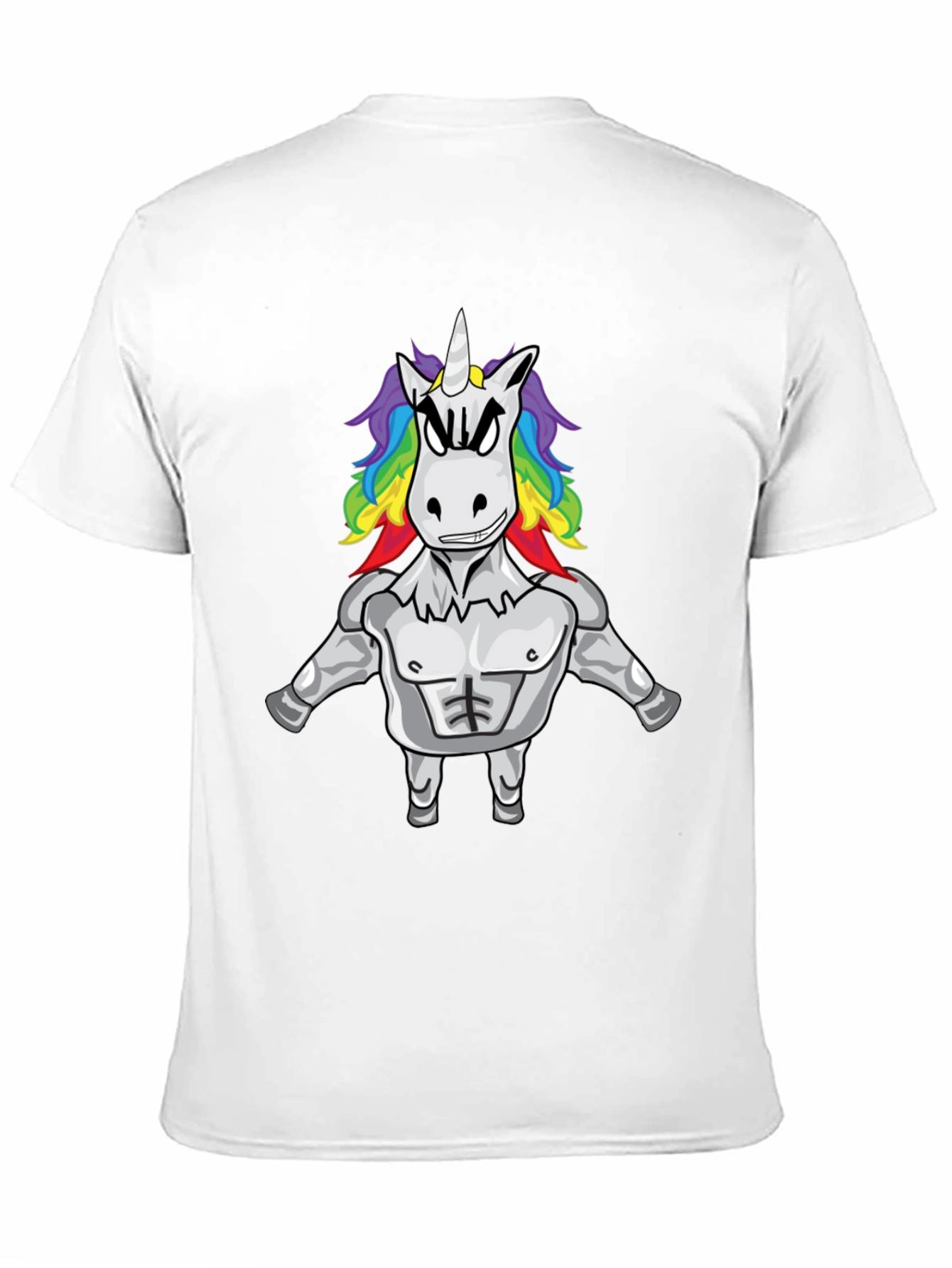 Unicorn Bodybuilder Black T-Shirt