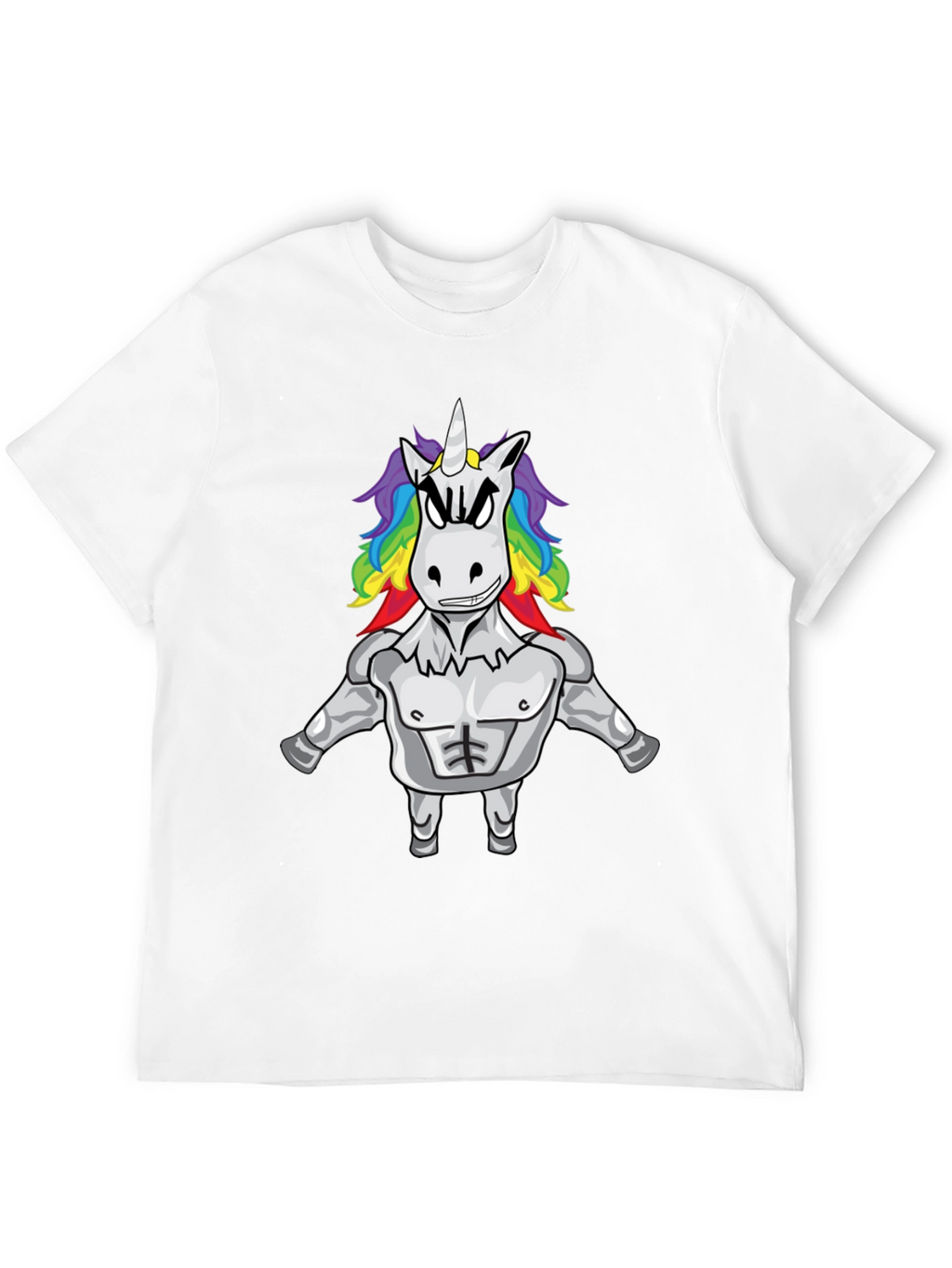 Unicorn Bodybuilder Black T-Shirt